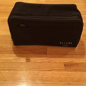 Mens Chanel Allure black toiletry bag